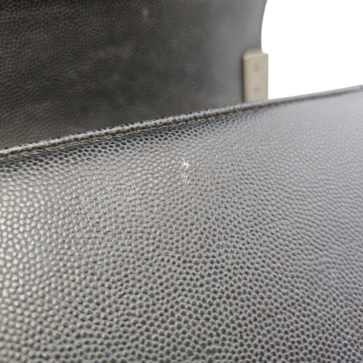 Boy 25 Black Shoulder Bag in Caviar Leather Ruthenium hardware