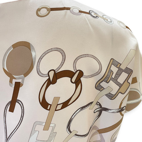 “Do Re Boucles”  36 Beige Ready-To-Wear in Silk