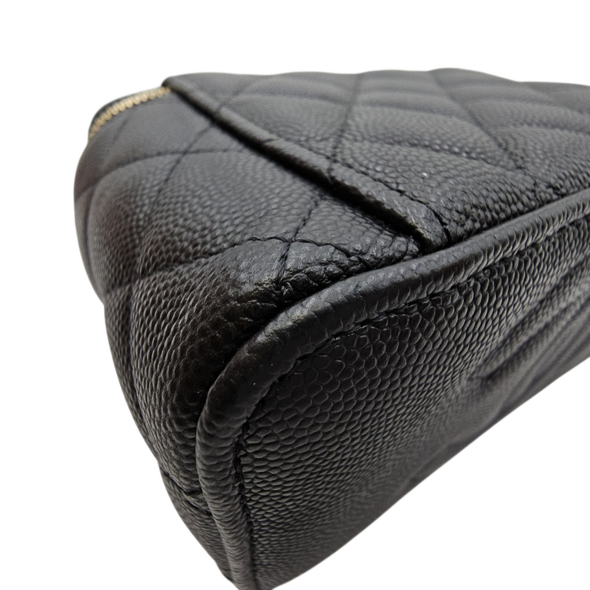 Coco Casino Black Crossbody Bag in Caviar Leather Gold hardware