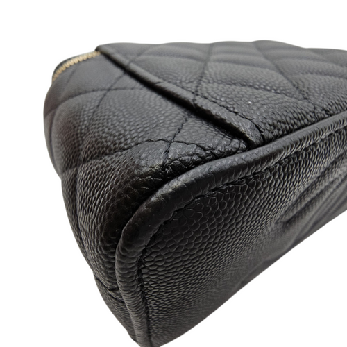 Coco Casino Black Crossbody Bag in Caviar Leather Gold hardware