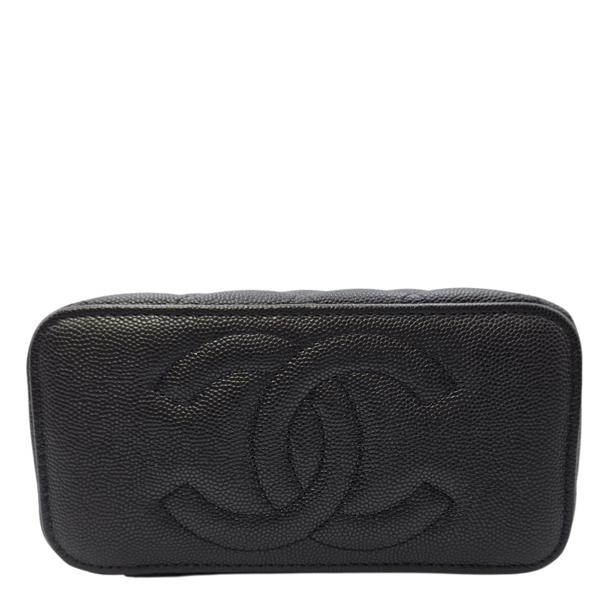 Coco Casino Black Crossbody Bag in Caviar Leather Gold hardware