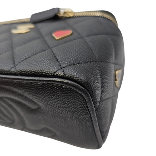 Coco Casino Black Crossbody Bag in Caviar Leather Gold hardware