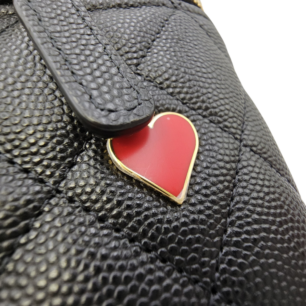 Coco Casino Black Crossbody Bag in Caviar Leather Gold hardware