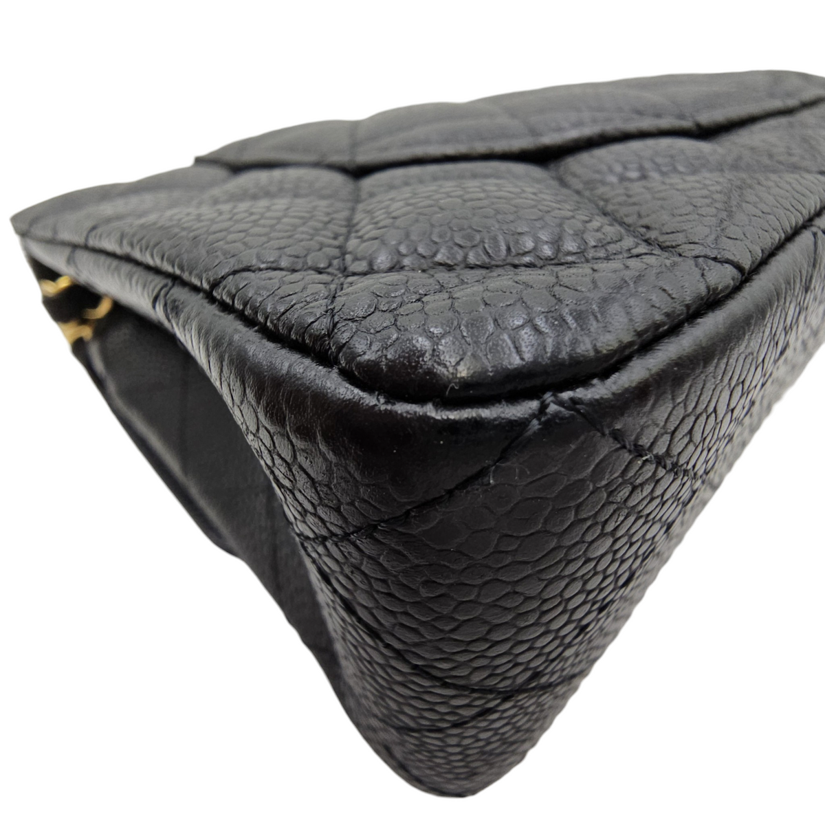 Timeless CC Black Shoulder Bag in Caviar Leather Gold hardware