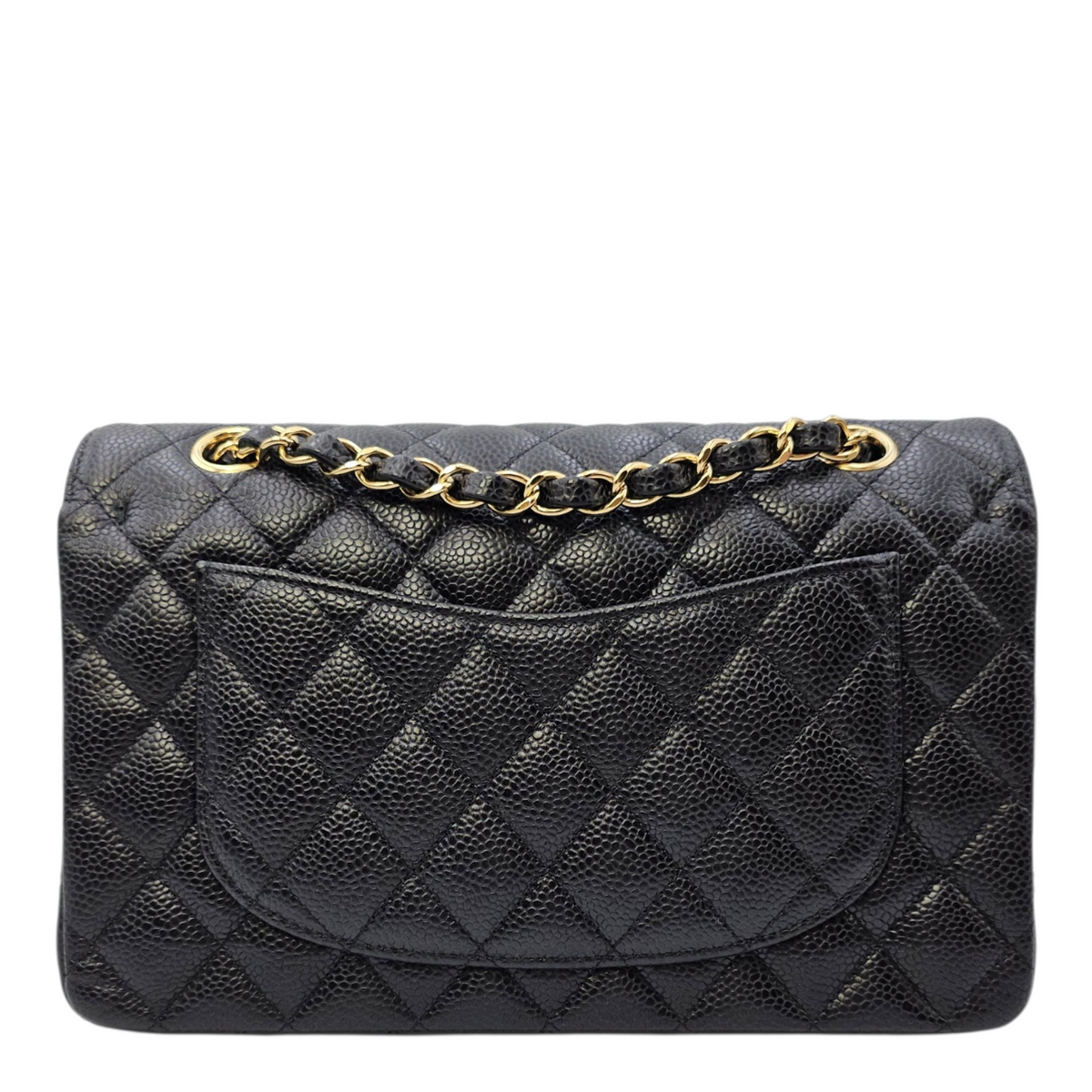Timeless CC Black Shoulder Bag in Caviar Leather Gold hardware