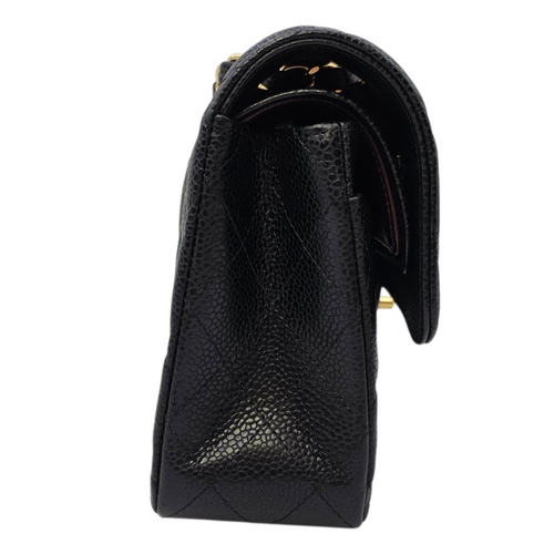 Timeless CC Black Shoulder Bag in Caviar Leather Gold hardware