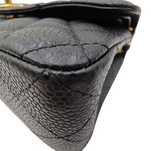 Timeless CC Black Shoulder Bag in Caviar Leather Gold hardware