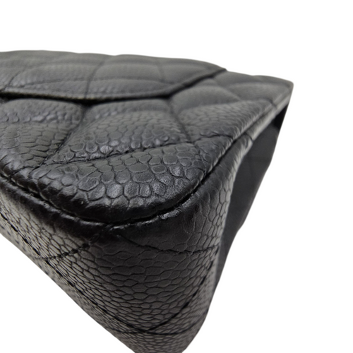 Timeless CC Black Shoulder Bag in Caviar Leather Gold hardware