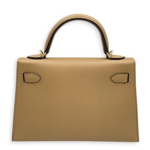Sellier Kelly 20 Poussiere in Epsom Permabrass hardware