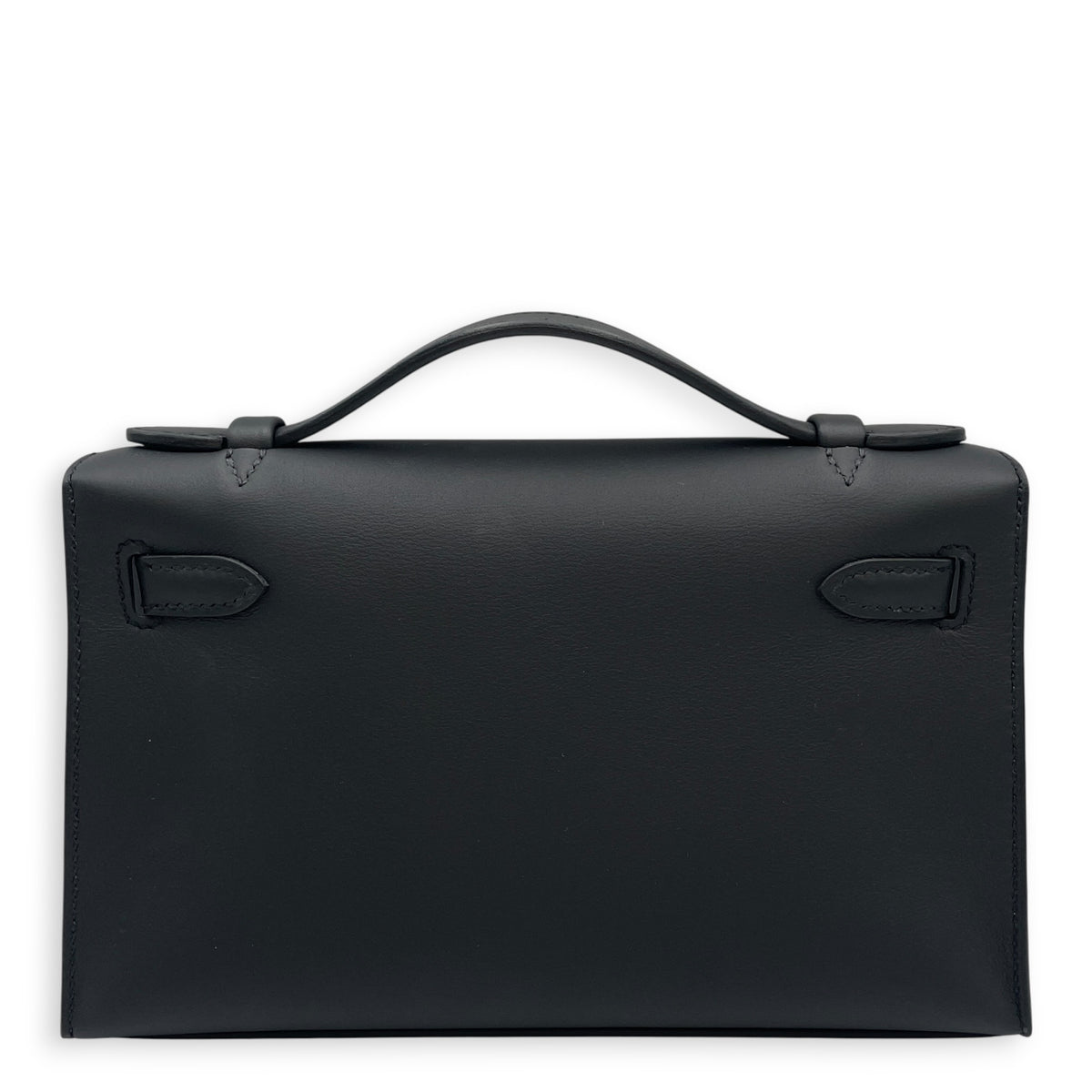 Kelly Pochette Noir in Swift Gold hardware