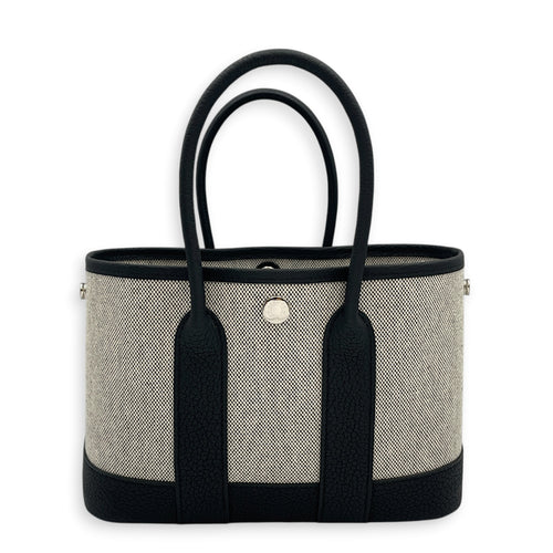 Neo Garden  23 Noir/Ecru-Noir in Negonda/Toile H Viking Palladium hardware