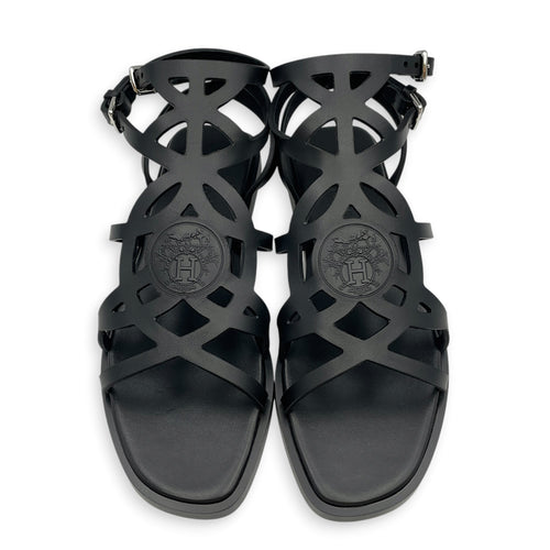 Ness 37.5 Noir Sandals in Nappa Leather