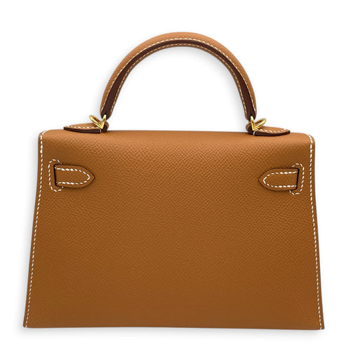 Kelly Mini Gold in Epsom Gold hardware
