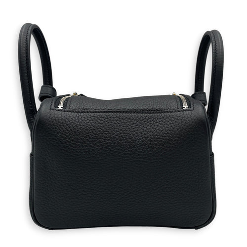 Lindy II Mini Noir in Clemence Palladium hardware