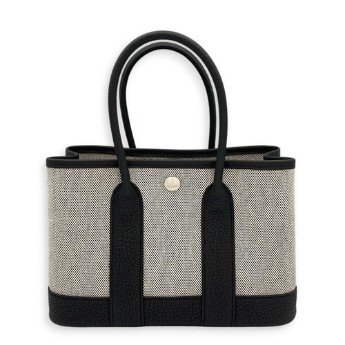 Neo Garden  23 Noir/Ecru-Noir in Negonda/Toile H Viking Palladium hardware