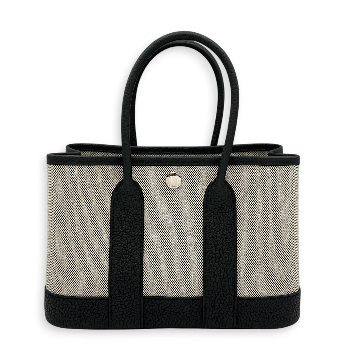 Neo Garden  23 Noir/Ecru-Noir in Negonda/Toile H Viking Palladium hardware