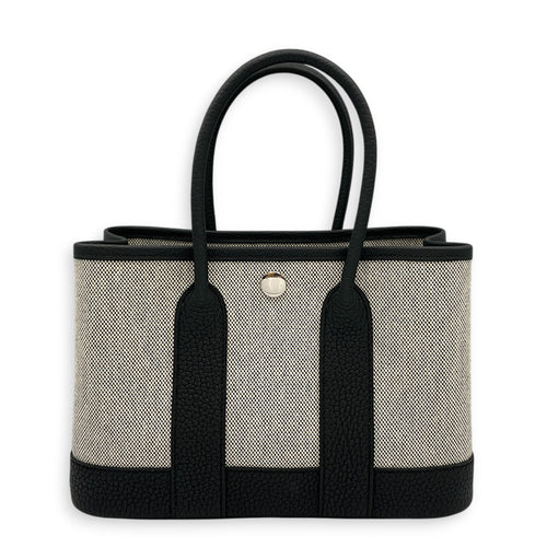 Neo Garden  23 Noir/Ecru-Noir in Negonda/Toile H Viking Palladium hardware