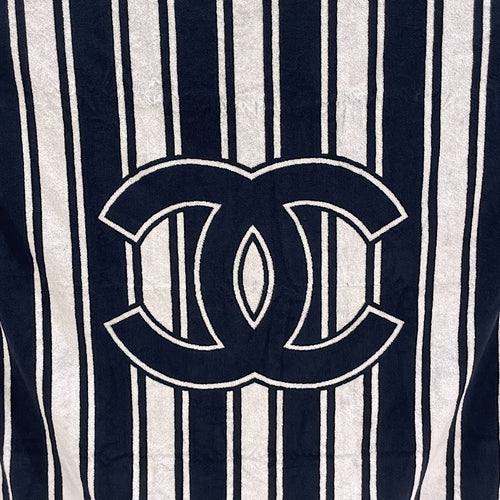 Coco Beach 2026 Beachwear Set  Navy / White Tote Bag in Fabric