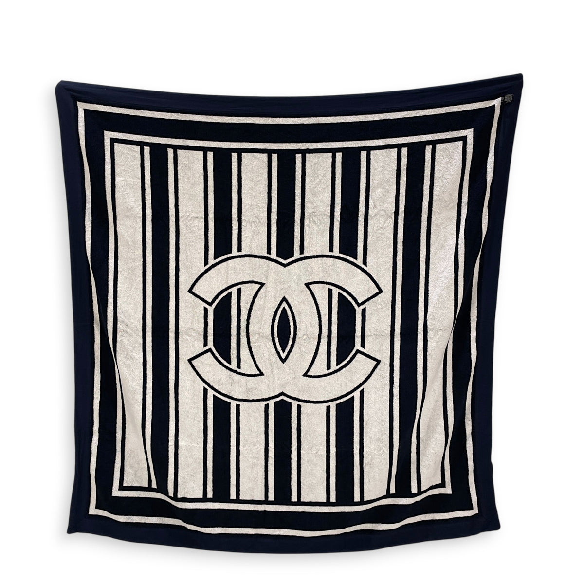 Coco Beach 2026 Beachwear Set  Navy / White Tote Bag in Fabric