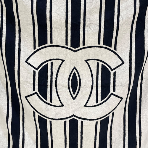 Coco Beach 2026 Beachwear Set  Navy / White Tote Bag in Fabric