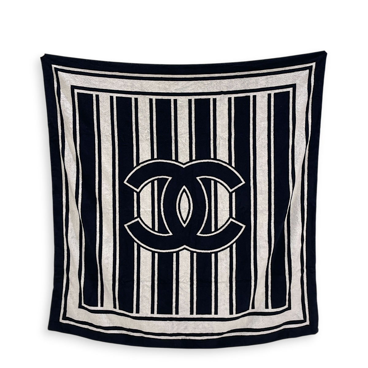 Coco Beach 2026 Beachwear Set  Navy / White Tote Bag in Fabric