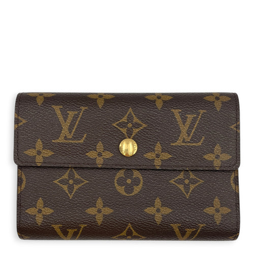 Monogram Alexander  Brown Wallet in Monogram Coated Canvas Gold hardware