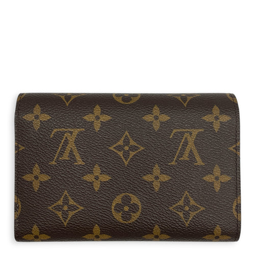 Monogram Alexander  Brown Wallet in Monogram Coated Canvas Gold hardware