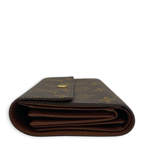 Monogram Alexander  Brown Wallet in Monogram Coated Canvas Gold hardware