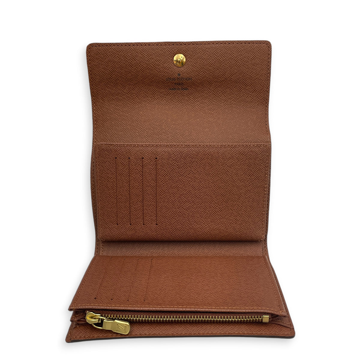 Monogram Alexander  Brown Wallet in Monogram Coated Canvas Gold hardware
