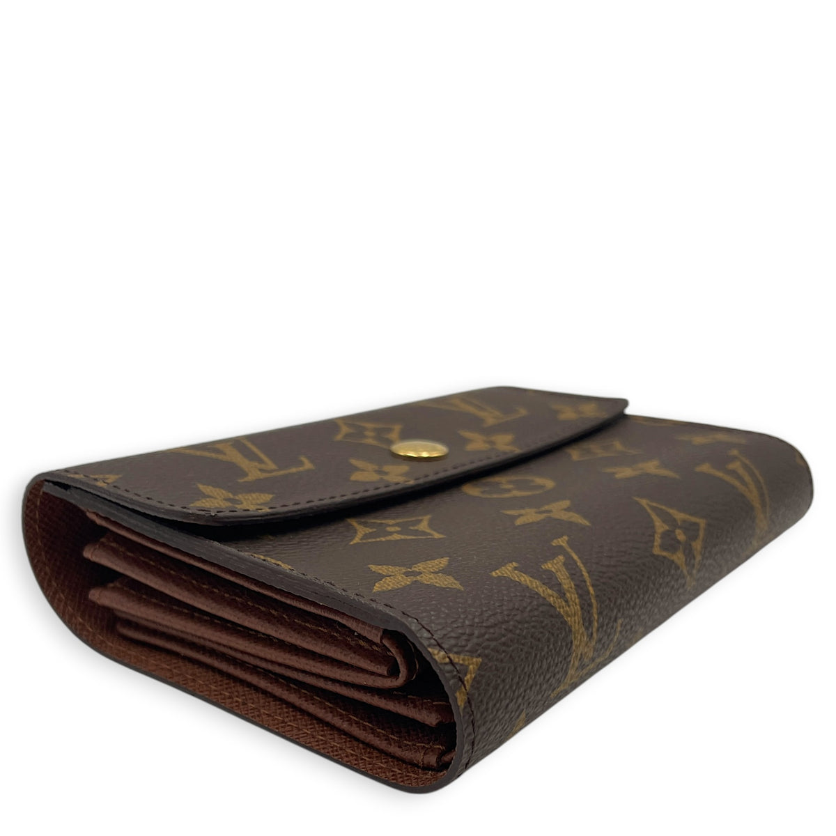 Monogram Alexander  Brown Wallet in Monogram Coated Canvas Gold hardware