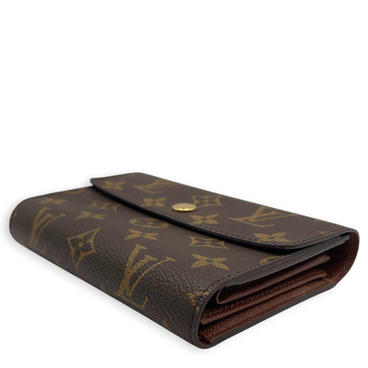 Monogram Alexander  Brown Wallet in Monogram Coated Canvas Gold hardware