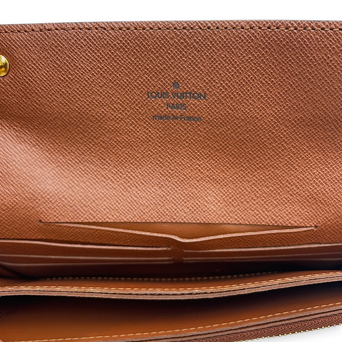 Wallet on Chain Lily  Brown Wallet in Monogram Coated Canvas Gold hardware