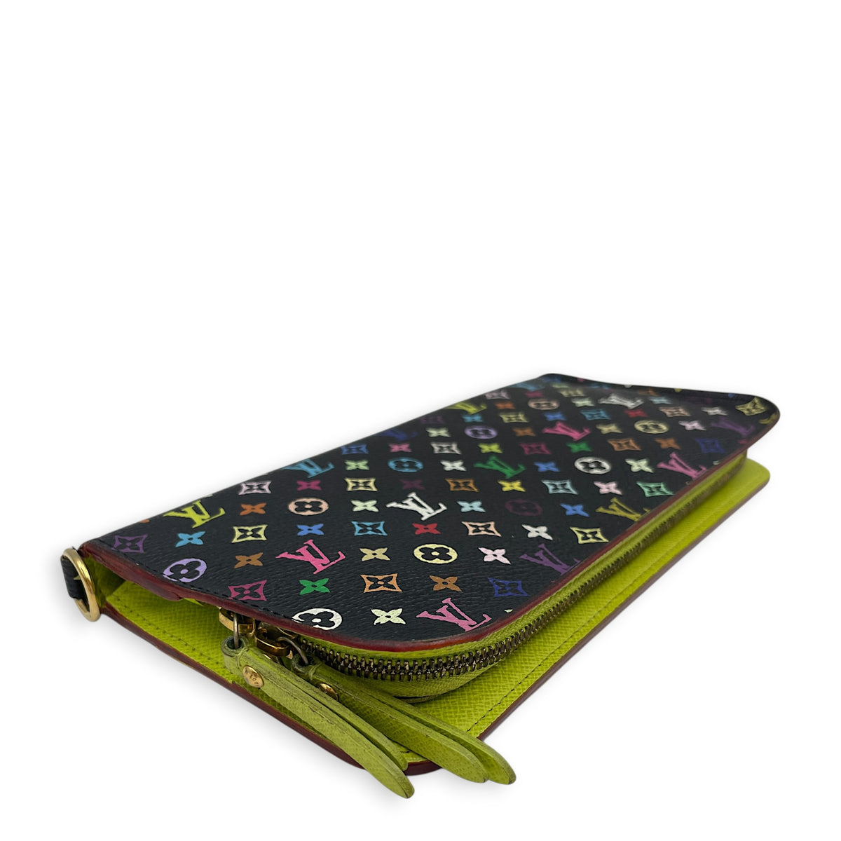 Insolite Organizer LV x TM  Monogram Multicolore Noir Wallet in Monogram Coated Canvas Gold hardware