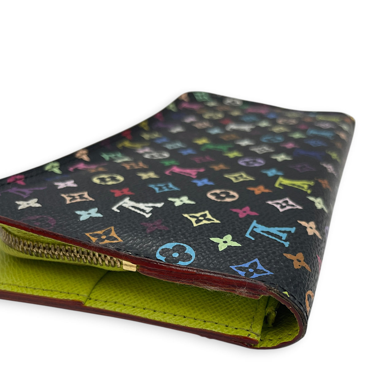 Insolite Organizer LV x TM  Monogram Multicolore Noir Wallet in Monogram Coated Canvas Gold hardware