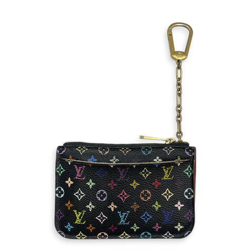 Multicolore LV x TM  Monogram Multicolore Noir Coin Purse in Coated Canvas Gold hardware