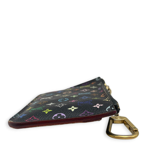 Multicolore LV x TM  Monogram Multicolore Noir Coin Purse in Coated Canvas Gold hardware