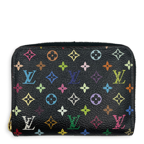 Multicolore Zippy  Wallet in Monogram Coated Canvas Gold hardware