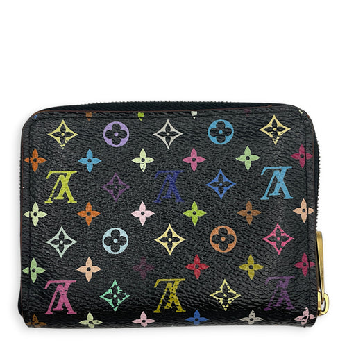 Multicolore Zippy  Wallet in Monogram Coated Canvas Gold hardware