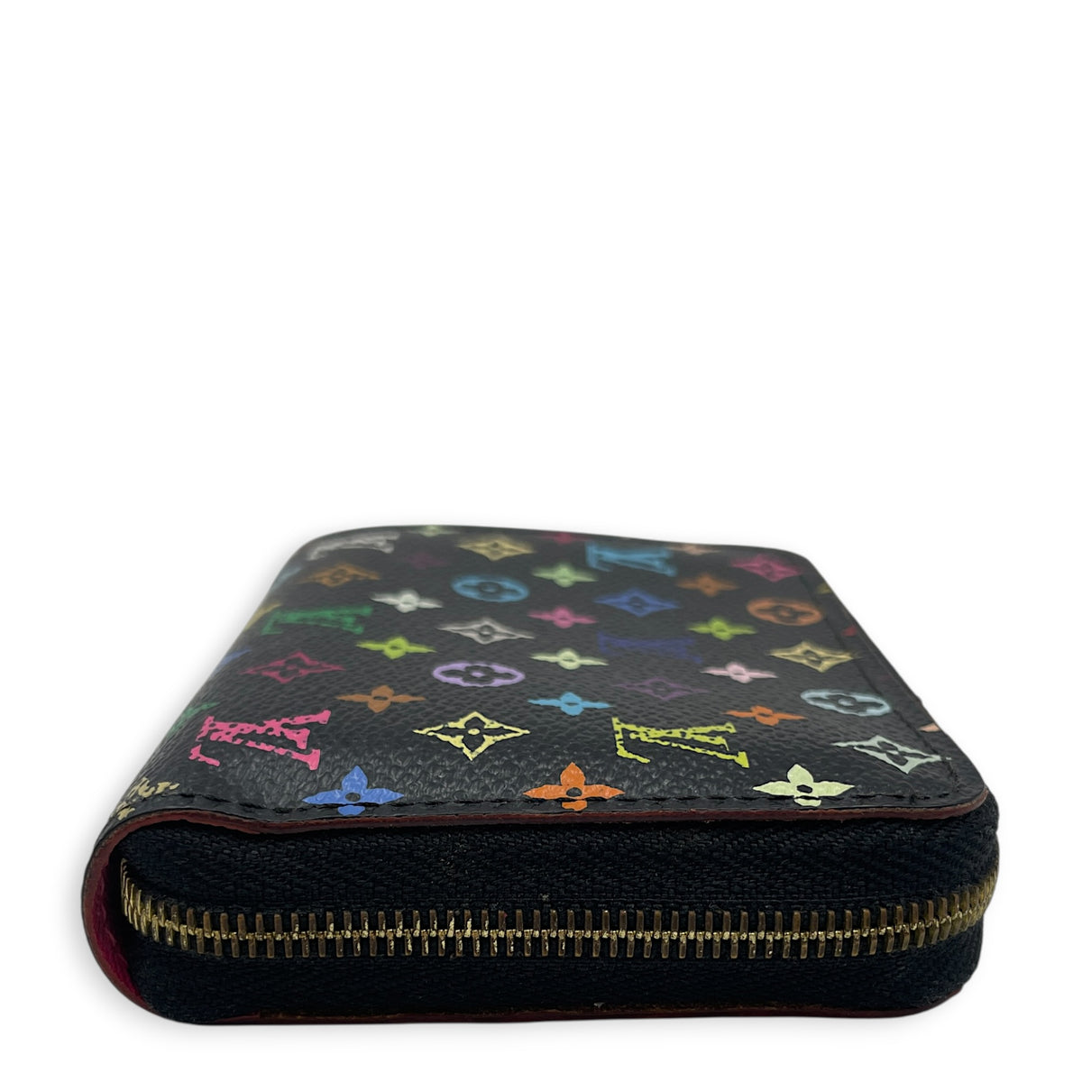Multicolore Zippy  Wallet in Monogram Coated Canvas Gold hardware