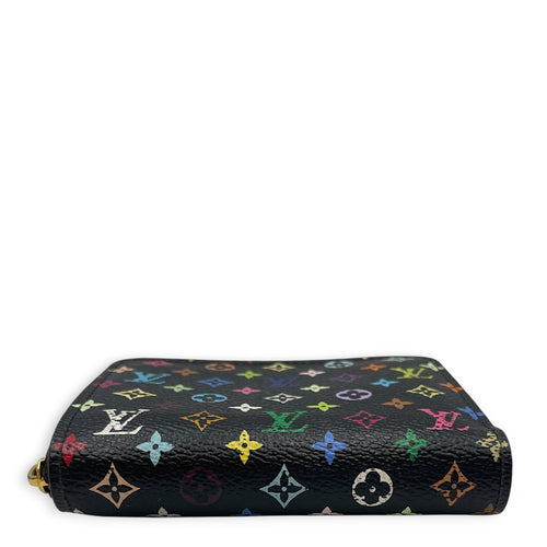 Multicolore Zippy  Wallet in Monogram Coated Canvas Gold hardware