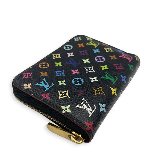 Multicolore Zippy  Wallet in Monogram Coated Canvas Gold hardware