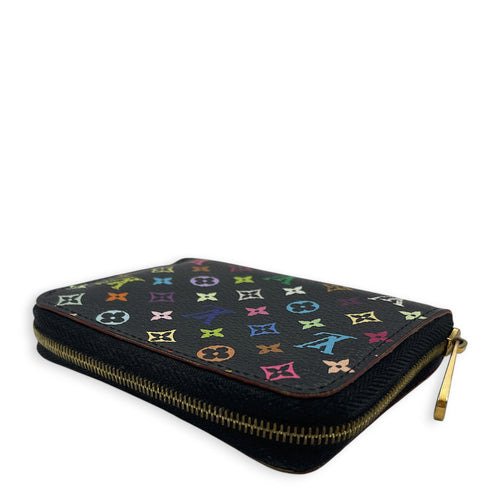 Multicolore Zippy  Wallet in Monogram Coated Canvas Gold hardware