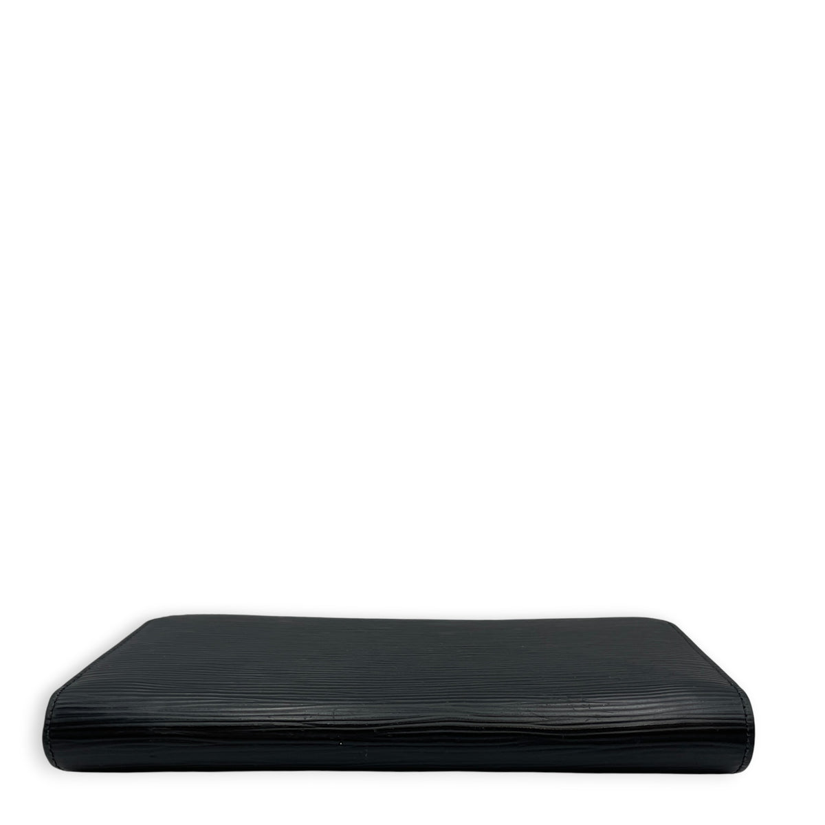 Zippy Black Wallet in Epi Leather Silver hardware