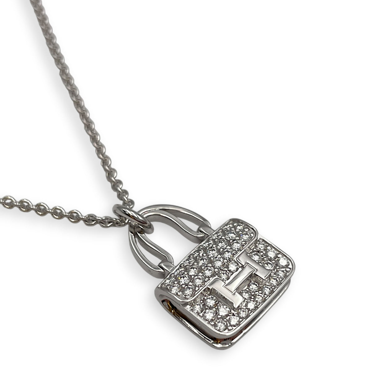 (PSPM) Amulettes Constance Pendant, 43 Diamonds, 0.44 Carat Necklace