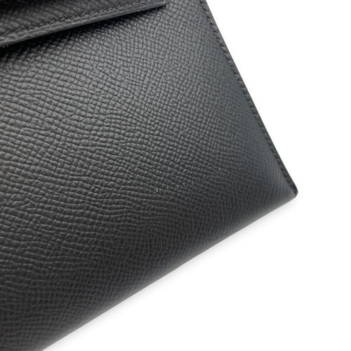 Sellier Kelly 20 Noir in Epsom Gold hardware