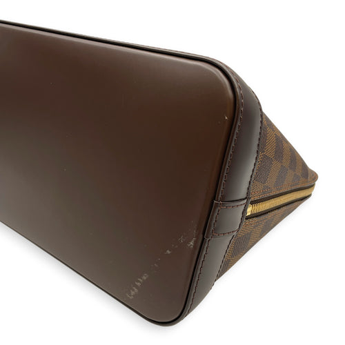 Alma PM Damier  Top Handle Bag in Coated Canvas Gold hardware