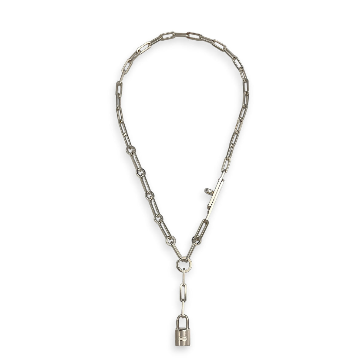 Kelly Chaine Lariat necklce, small model Necklace  Silver hardware