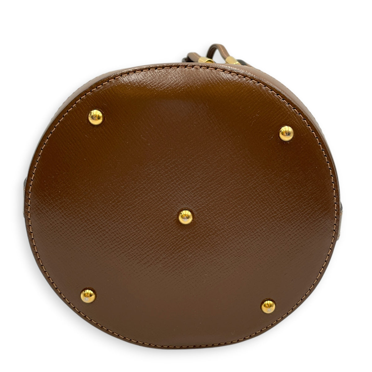Horsebit 1955 Beige Bucket Bag in Coated Canvas Gold hardware