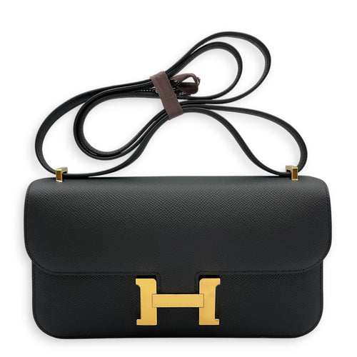 Constance Elan Noir in Epsom Gold hardware