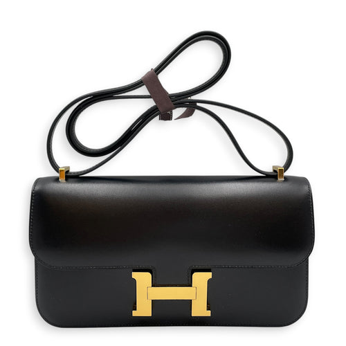 Constance Elan Noir in Box Calfskin Gold hardware
